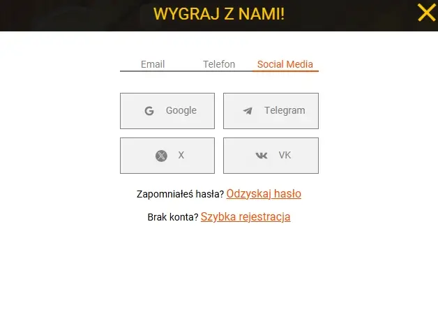 formularz rejestracyjny Spinamba Casino 2 krok